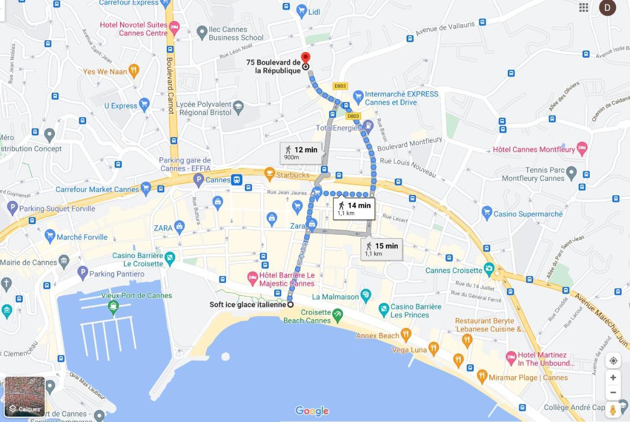 Superbe Appartement Idealement Situe A Cannes Bagian luar foto